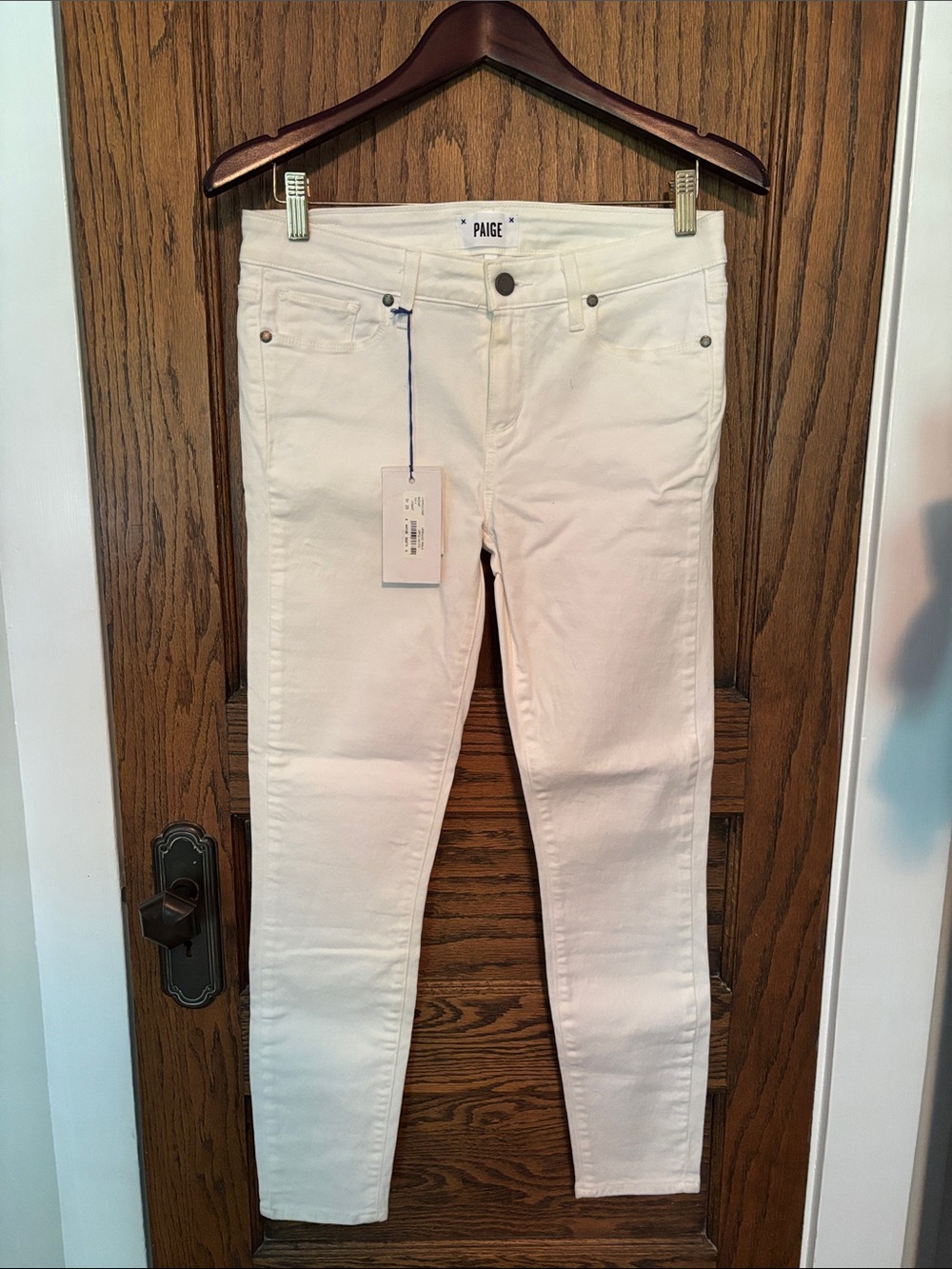 PAIGE Optic White Skinny Women's Jeans